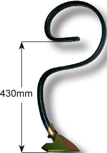 S-Zinke mit Gänsefußschare Querschnitt: 32x12